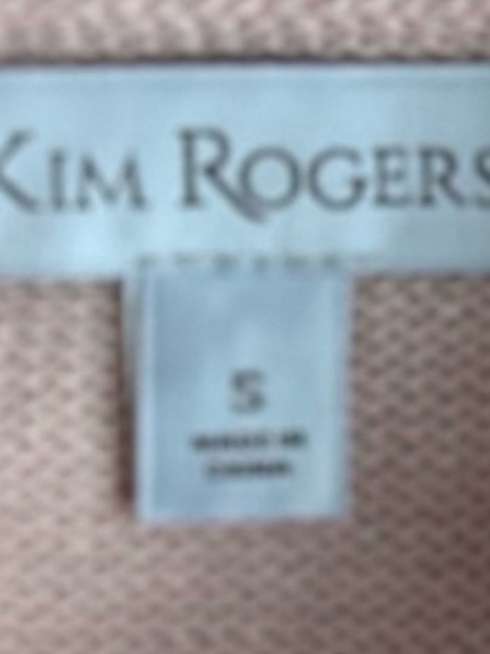 Kim Rogers Light Pink Cowl Neck Long Sleeve Cotton Knit Sweater Size Small - Picture 7 of 8